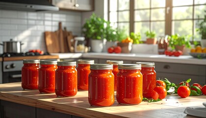 Eingekochte Tomatensosse