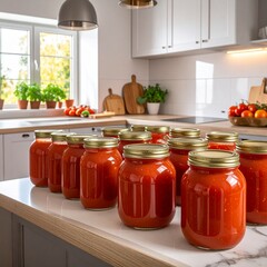 Eingekochte Tomatensosse