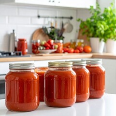 Eingekochte Tomatensosse