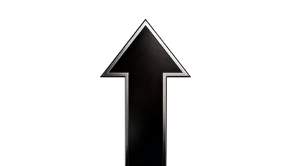 blue arrow on white background