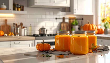 Eingekochte K&uuml;rbissuppe