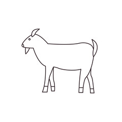 Obraz premium goat g.o.a.t. animal greatest of all time cute emoji symbol sign icon vector illustration isolated flat