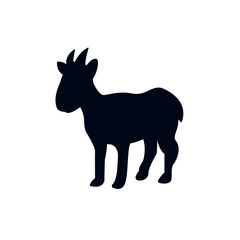 Obraz premium goat g.o.a.t. animal greatest of all time cute emoji symbol sign icon vector illustration isolated flat