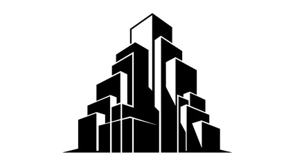 Geometric Cityscape Building Skyscraper Architecture Structure.