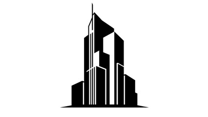 Modern City Skyline Silhouette Illustration Design 3.