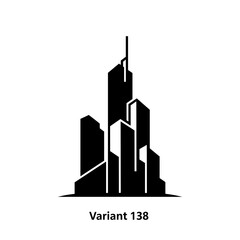 Modern City Skyline Silhouette Vector Illustration 2.