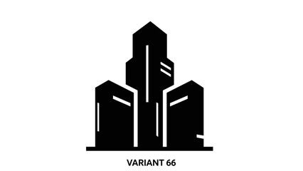 Modern City Skyline Silhouette Vector Illustration 1.