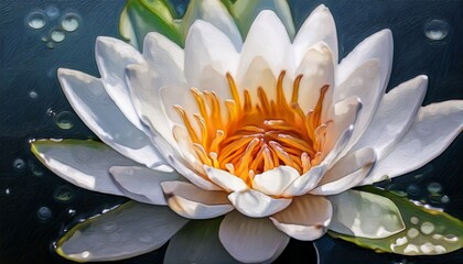 Water Lily Ai Generated Art