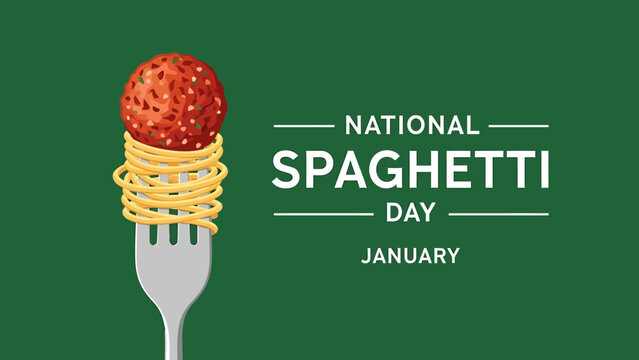 Celebrate national spaghetti day in january with a delicious forkful of spaghetti and meatball