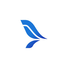 air plane logo icon Unique with the abstract shape of a Jet Airplane icon