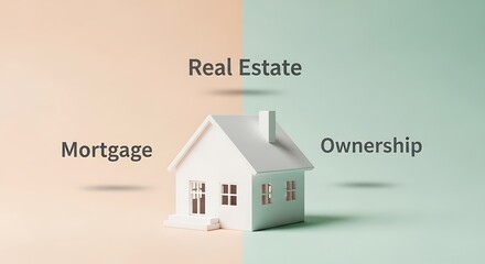 Real Estate Ownership vs Mortgage Explained with a 3D Model House