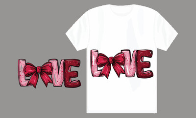Creative modern and clean valentine T shiirt design template.