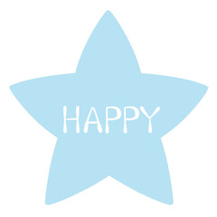 水色の星　Happy