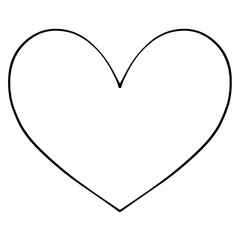 ハートの線画