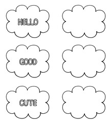 吹き出しセット