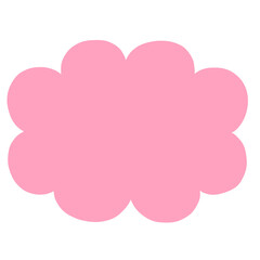 ピンク色の吹き出し