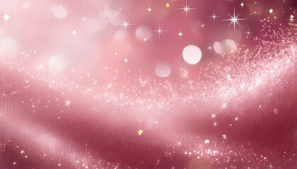 Soft Pink Background With Sparkling Starry Texture