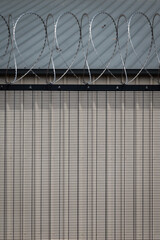 Barbed fence, Sydney, NSW, Australia