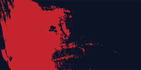 Red halftone dots blue color pattern gradient grunge texture background. Dot pop art comic sport style