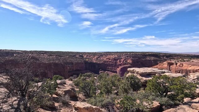 This is a scenic overlook within the Canyon de Chelly National Monument.