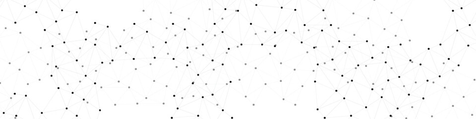 Abstract geometric minimalistic design with connecting the dots and lines. Structure molecule and communication. Big Data Visualization. technologies and sharing data as abstract concept.