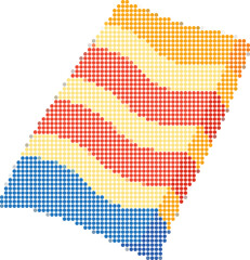 Colorful Pixel Heart Design