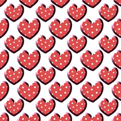 Strawberry Heart Pattern (Dark)