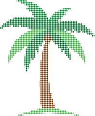 Simple Pixel Palm Tree Design