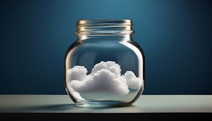 clouds in a glass jar
