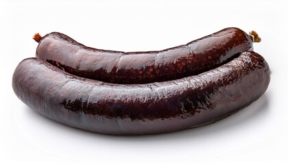Blood Sausage On White Background