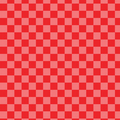Fototapeta premium Red and white checkered tile pattern seamless design