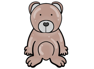 Cute bear Balloon Cartoon 2d 