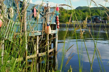 fishing nets in the water