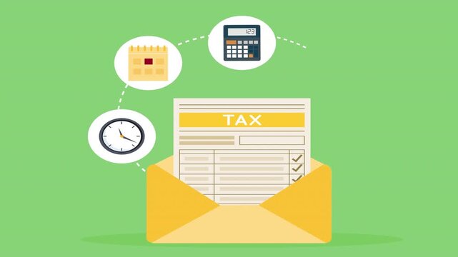 Concept tax payment. Data analysis, paperwork, financial research report and calculation of tax return. Payment of debt 