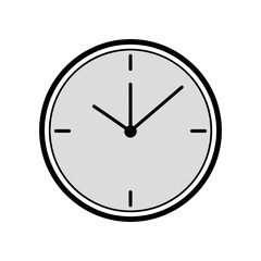 Clock face showing time with hour and minute hands indicating the current time.