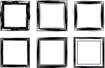 Creative Grunge Brush Stroke Silhouette for Graphic Design