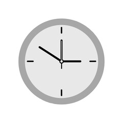 Simple Analog Clock Showing Time with Hour and Minute Hands.