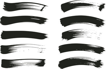 Hand Painted Grunge Brush Silhouette Abstract Texture