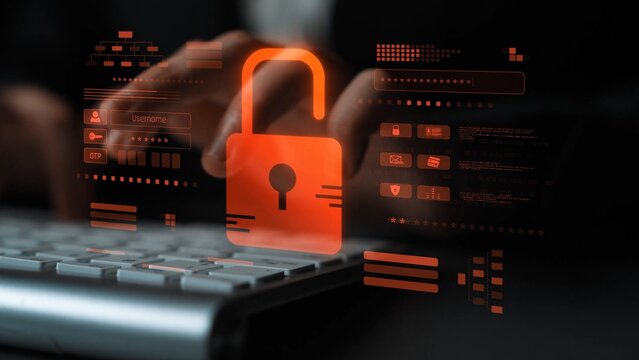 Digital security concept illustrating a cybersecurity breach, with a red unlocked padlock indicating data exposure among secure systems, emphasizing system vulnerability and risk Marrow - Powered by Adobe