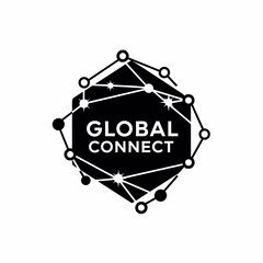 Global Connect Network Logo Design Element.