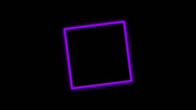Abstract Purple Geometric Shape Shifting Spinner Square to Circle Loop (4K)