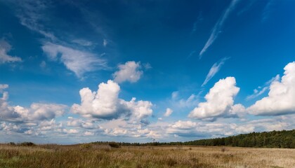 Serene Clouds Float Gracefully In The Expansive Blue Sky Daytime Outdoor Scene Captures The Beauty Of Nature And Evokes A Sense Of Tranquility