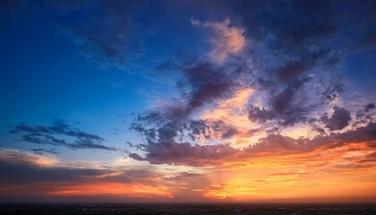Sunset Sky As A Natural Background
