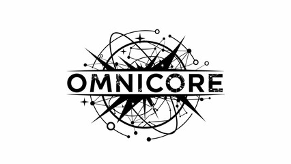 Omnicore Logo Design with Geometric Shapes.