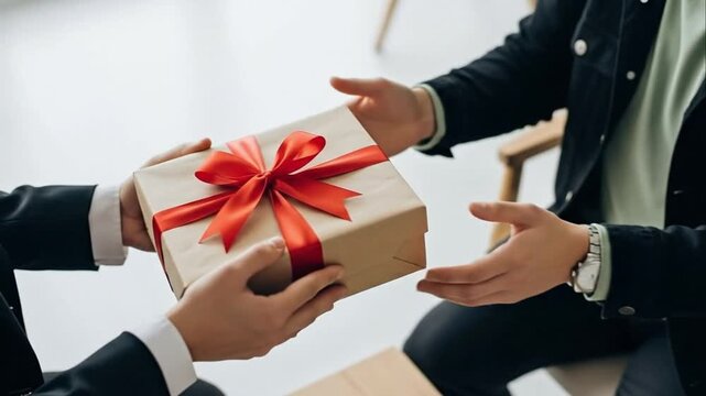 Business gift exchange