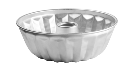 Bundt cake pan for baking desserts and preparation