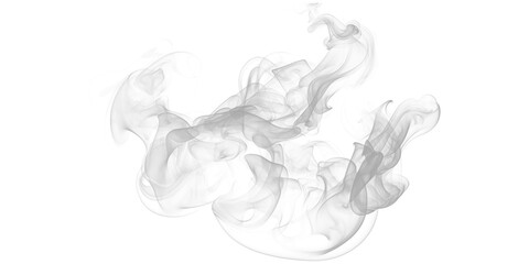 Abstract white smoke swirling on a black background ethereal vapor texture mysterious fluid motion atmospheric graphic