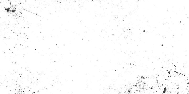 Rough grey and white texture vector. Distressed overlay texture, Dirty or dust film grain speck grit grunge overlay on white background, Vector Illustration. Black isolated on white background,