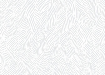 Abstract subtle batik leaves stripes seamless pattern. Vector illustration flat design background. 
