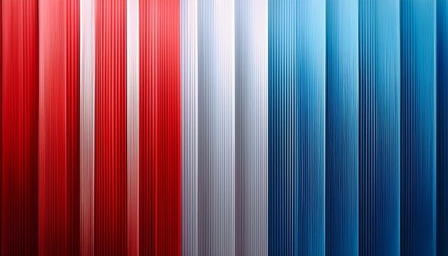Abstract Background With A Red To White Gradient And Thin Vertical Blue Lines - Powered by Adobe